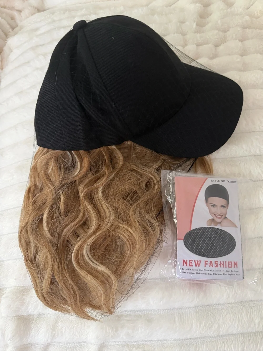 Synthetic Ballcap Wig